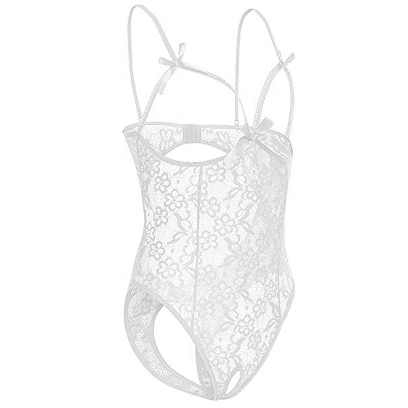 Seamless Women’s Lace Hollow Body-Shaping Bodysuit