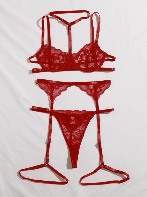 Three-piece lingerie set