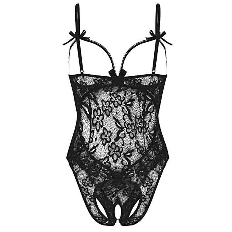 Seamless Women’s Lace Hollow Body-Shaping Bodysuit